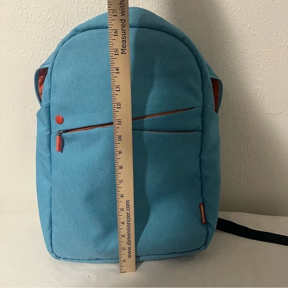 KINGSLONG Business Durable Linen Laptop Backpack Large Capacity Shoulder Strap